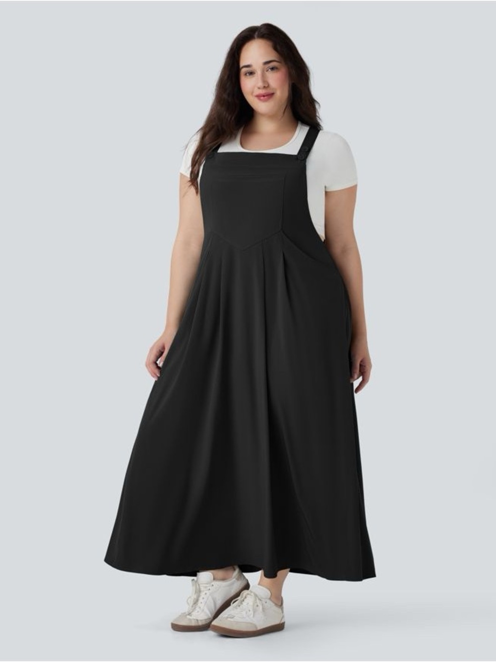 NWT Halara Breezeful™ Flowy Quick Dry Midi Casual Plus Size Pinafore Dress